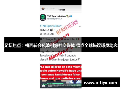 足坛焦点：梅西转会风波引爆社交媒体 盘点全球热议球员动态
