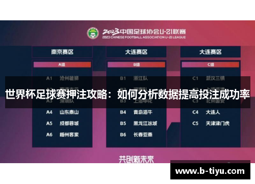 世界杯足球赛押注攻略：如何分析数据提高投注成功率