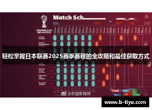 轻松掌握日本联赛2025赛季赛程的全攻略和最佳获取方式